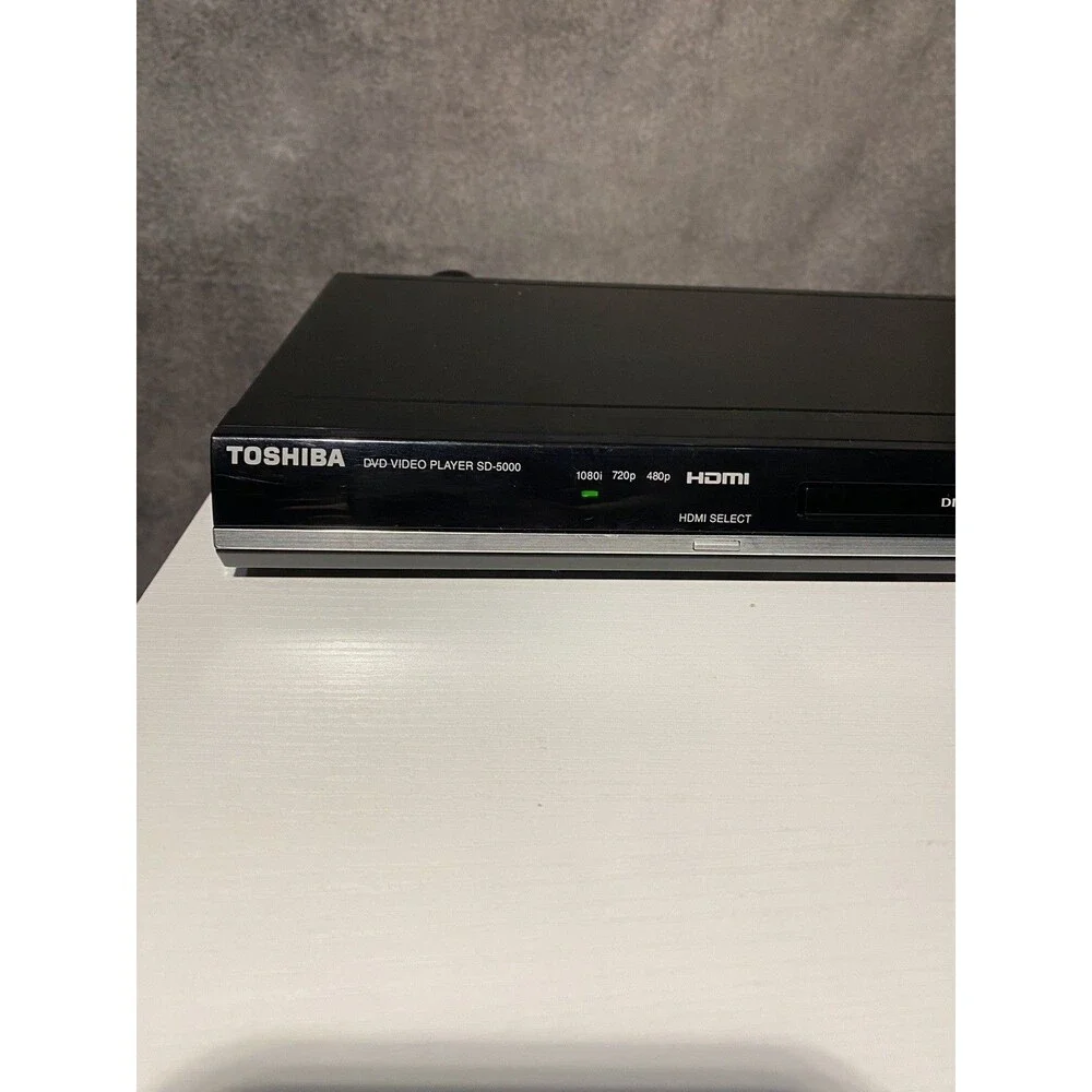 Toshiba SD-5000KU DVD Player 1080p Upconversion HDMI Progressive Scan No Remote